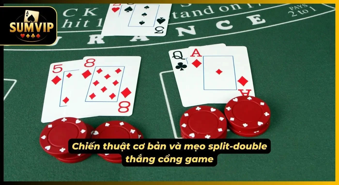 Chiến thuật cơ bản và mẹo split-double giúp anh em thắng cược với hệ thống
