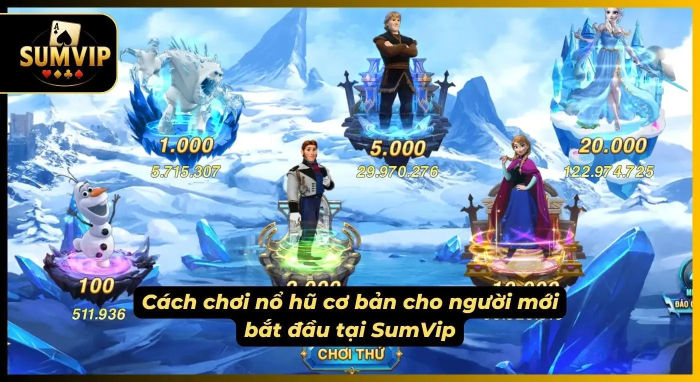 Giao diện trực quan và các nút chức năng cốt lõi trong hướng dẫn nổ hũ