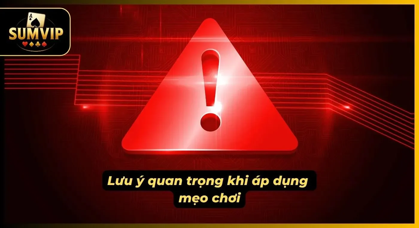 Những lưu ý khi sử dụng bí quyết tại nền tảng