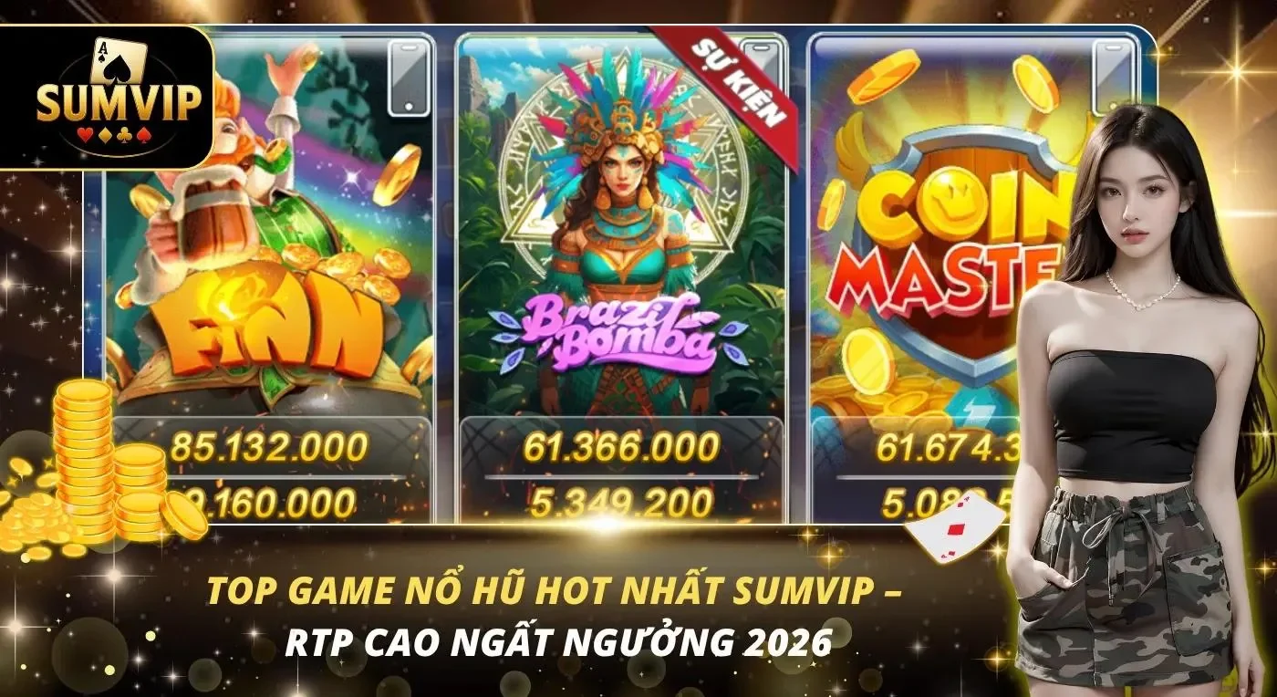 Top Game Nổ Hũ Hot Nhất Sumvip – RTP Cao Ngất Ngưởng 2026