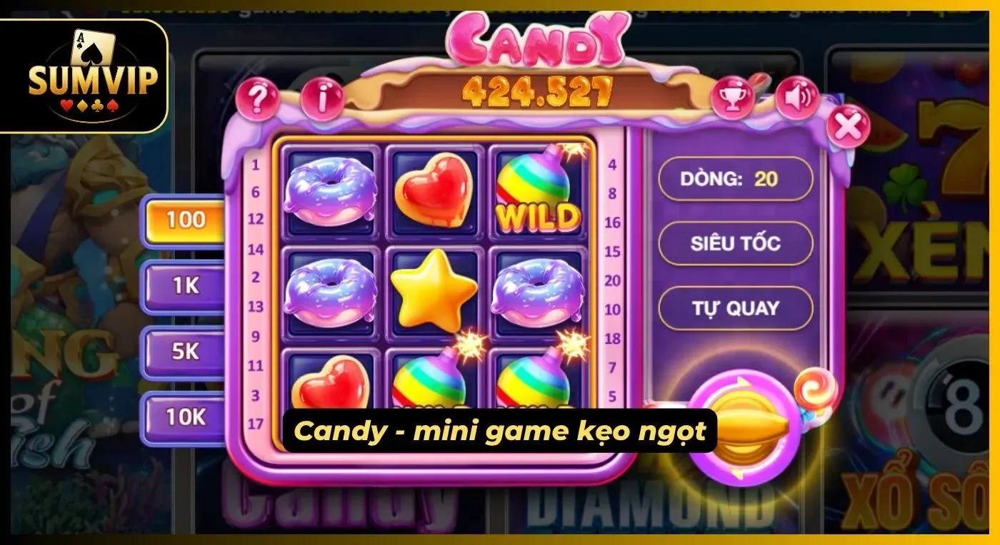 Giao diện game đầy màu sắc