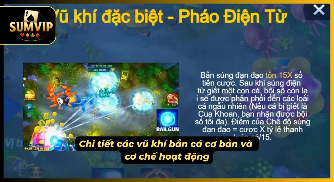 Chi tiết các vũ khí để săn sinh vật đại dương cơ bản và cơ chế của nó